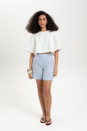 GINNY OFF WHITE- BLUE